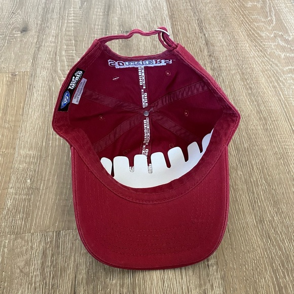 NWT unisex University of Oklahoma Boomer Sooners adjustable crimson red cap - Picture 4 of 4